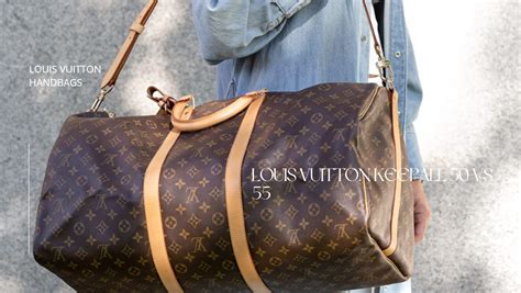 louis vuitton keepall 50 vs 55|louis vuitton 55 carry on.